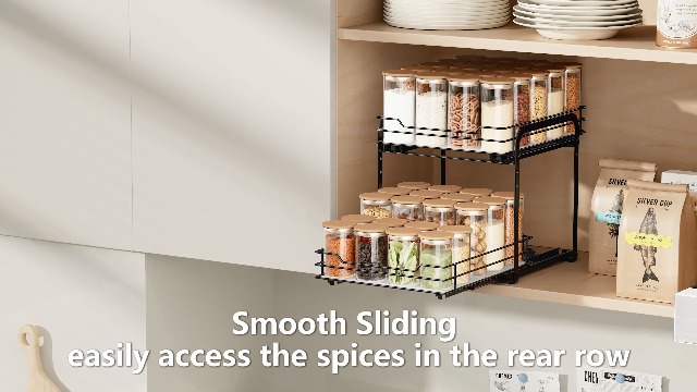 Organizzatore Da Cucina Per Ante - 2 Scatole Di Archiviazione Senza Foratura | Per Spezie, Accessori E Altro