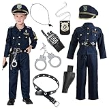 JOYIN Toy Deluxe Police Officer Costume and Role Play Kit for Kids Halloween Cosplay (X-Large)