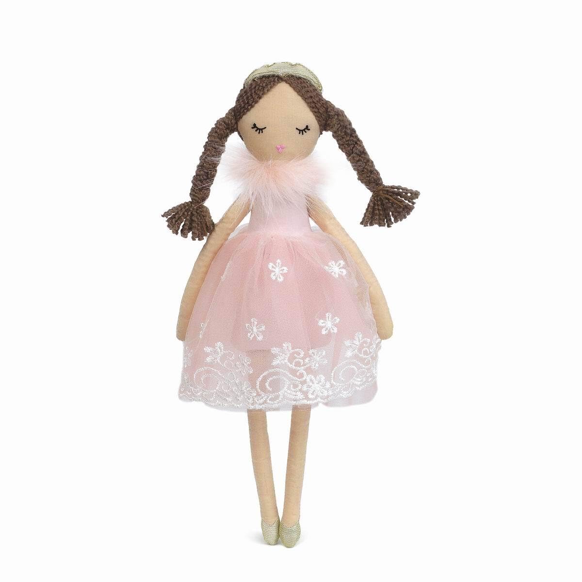 MON AMIPrincess Doll Paige (Small) – 15”, Soft & Elegant Stuffed Plush Princess Doll, Use as Toy or Room Decor, Great Gift for Kids of All Ages