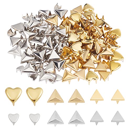 WADORN 120pcs Metal Studs Rivets