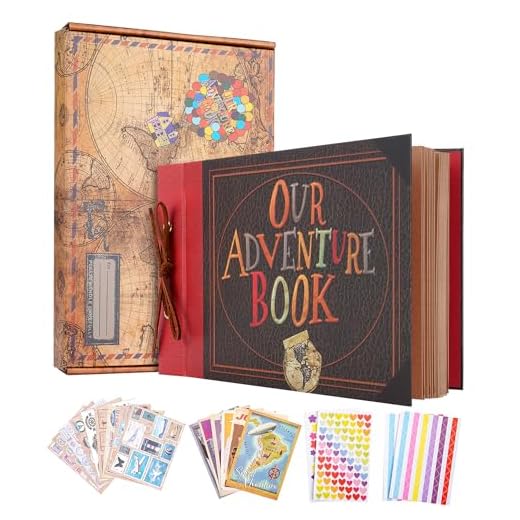 Album Fotos Para Pegar Y Escribir, Our Adventure Book, Libro De Aventuras, Con 80 Páginas, Scrapbooking Album De Recortes Para Bodas Familiares, Navidad, Regalos de San Valentín