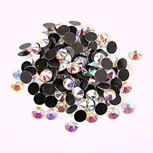 Image of Beadsland Crystal Hotfix Rhinestone,Machine Cut Stone 100pcs /pkg (Crystal AB, 7mm)