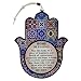 TALISMAN4U Good Luck Hamsa Hand Wall Decor Home Blessing Multicolor Oriental Design Evil Eye Protection Amulet (English Blessing)