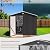 Benass 8 x 6 FT Outdoor Storage Shed, Metal Garden Shed with Clear Window