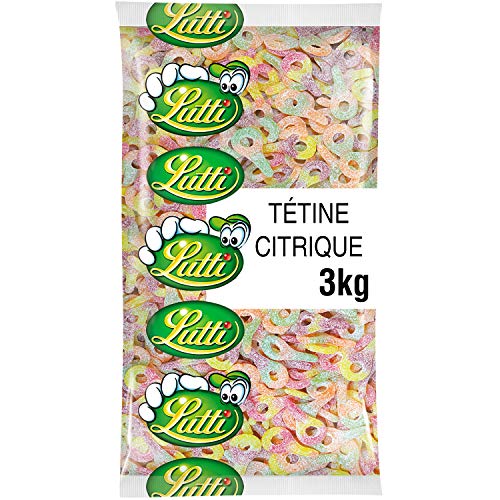 Lutti Tétine Citrique Bonbons en Vrac 3 kg