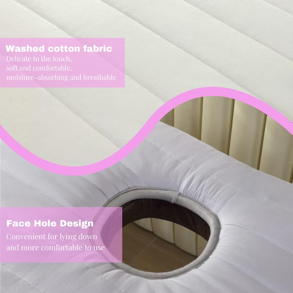 Materasso Pieghevole per Lettino da Massaggio in Memory Foam – Topper Morbido, Traspirante e Antiscivolo per Spa ed Estetista,Style 1,185×70cm