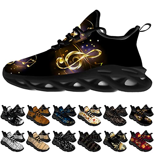 Ciadoon Music Shoes for Men Women Road Running Shoes Comfortable Sport Walking Tennis Musical Sneakers Gifts for Boy Girl