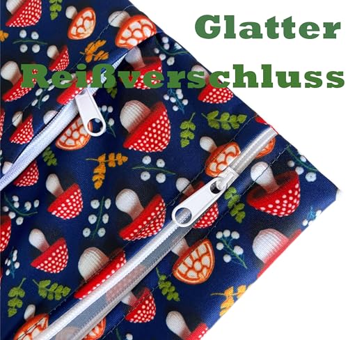 TRASUN Wetbag Kindergarten Nasstasche Windel Taschen Schwimmsachen Nassbeutel Nasse und Trocken Wickeltasche 2er Wasserdicht Waschbar… – Ansicht 4
