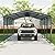 LOPOO Versatile 12x20 FT Metal Carport, Heavy Duty Galvanized Steel Outdoor Shelter, Waterproof Car Garage for Cars and Equipment