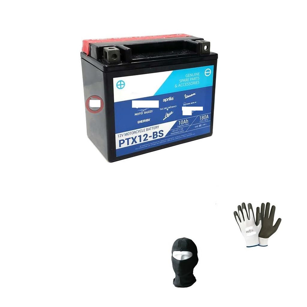 Batteria Moto BS BTX12-BS (YTX12-BS) - 12V 10Ah, Senza Manutenzione, Dimensioni 150x87x130mm - Foto 6