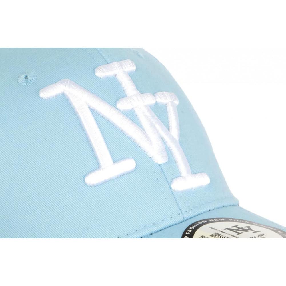 Hip Hop Honour Casquette Enfant NY Bleu Clair et Blanche Wazzy de 7 à 11 Ans - Taille Unique