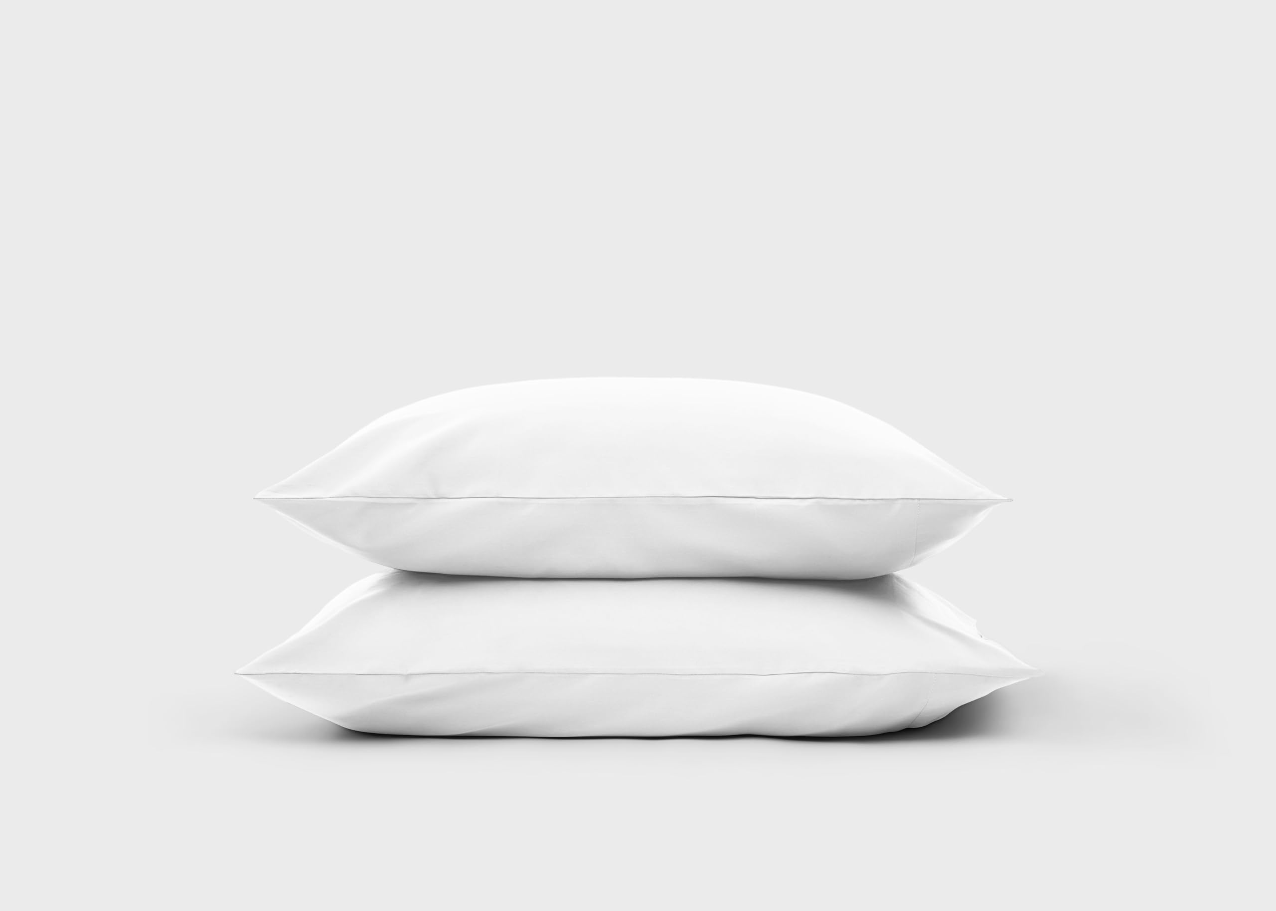 Simba Egyptian Cotton Pillowcase Pair, Pure White, 50x75cm, Silky Sateen Finish
