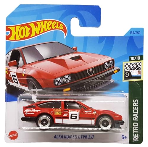 Hot Wheels - Alfa Romeo GTV6 3.0 - Retro Racers 10/10 - HKG48 - Short Card - moma - brembo - Agib - Mattel 2023