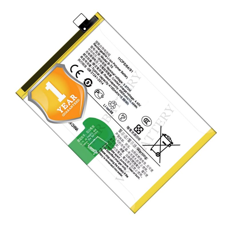 Image of Original B-T0 Battery Compatible for Vivo Y76 5G (V2124) | Vivo Y76s (V2156A) - (4100mAh) - 1 Year Warranty K7