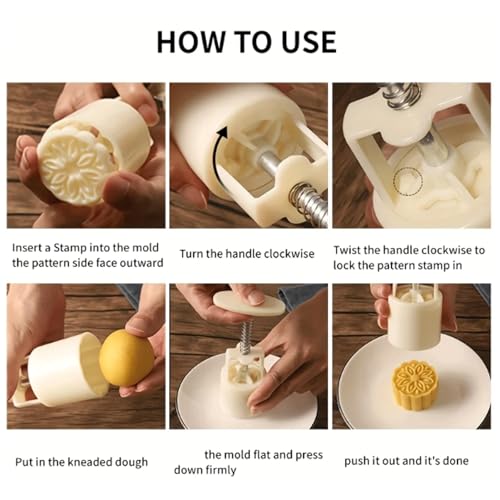 TYBGAU Boutique UK Cookie Mold Plastic Mid-Autumn Festival Mooncake Mold 50g DIY Baking Accessories Grape Shape 3D Stamp Cookie Cutter Molds Cookie Stamps - Image 7