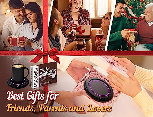 Mikosoru KT-2207 Coffee Mug Warmer, Fast Heating & Highest Temp Setting & Novel Colorful Ring Light thumb #6