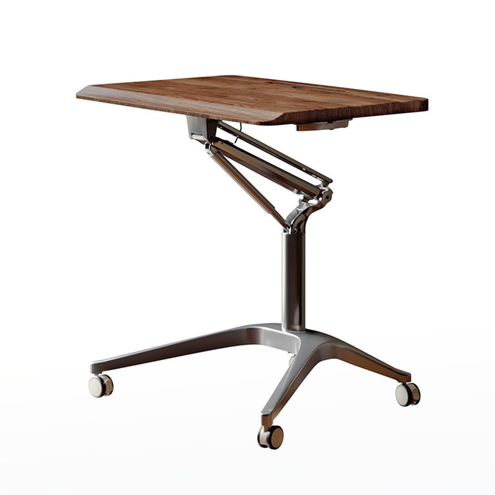 Support triangulaire en porte-à-faux pour table d'ordinateur et soulagement du dos