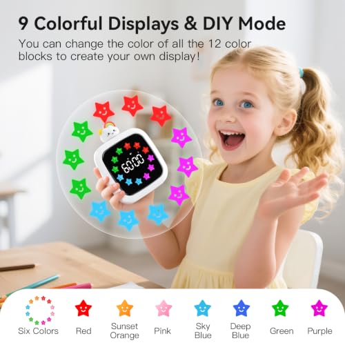 Yunbaoit Digital Visual Timer for Kids, 99-Minute Countdown, Rechargeable - Image 3