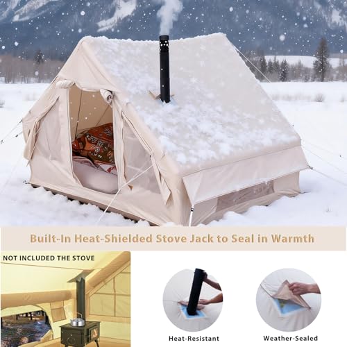 Carpa inflable grande para camping 4-6 personas 4 estaciones miniatura 3