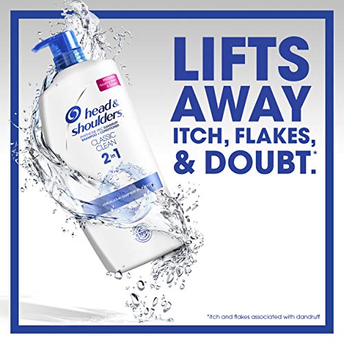 Image of Head & Shoulders Classic Clean 2-in-1 Anti-Dandruff Shampoo and Conditioner (32.1 Fl Oz) Pack of 4