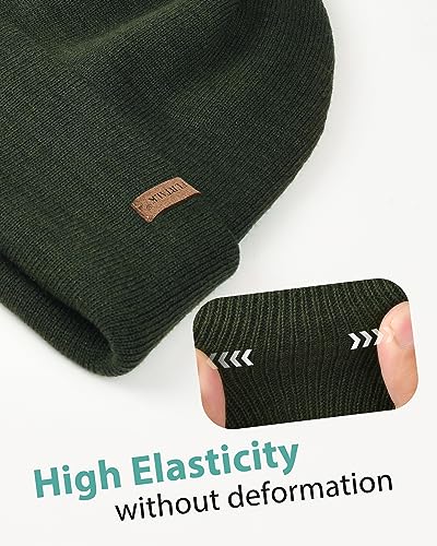 Image of FURTALK Unisex Cuffed Beanie Thick Double Knit Winter Skull Cap | Double-Layer Warmth, Ultra-Soft Itch-Free Knit, Snug No-Slip Fit, Essential Gear for Winter Jogging & Outdoor Sports