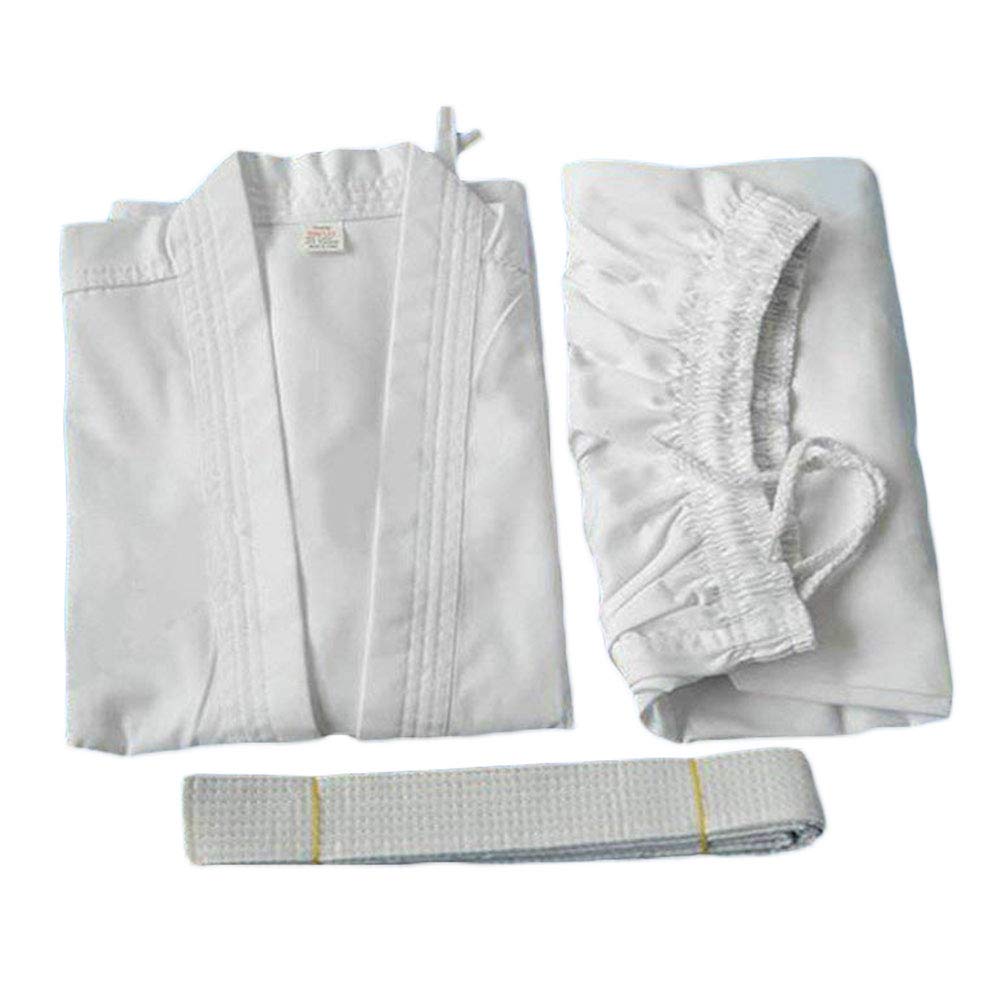 G-LIKE Karate Judo Anzug Kleidung - Kampfkunst Judogi Aikido Keikogi Jiu Jitsu Taekwondo Bando Kung Fu Outfit Training Uniform Kostüm Set Jacke Hose Freier Gürtel für Männer Frauen Kinder