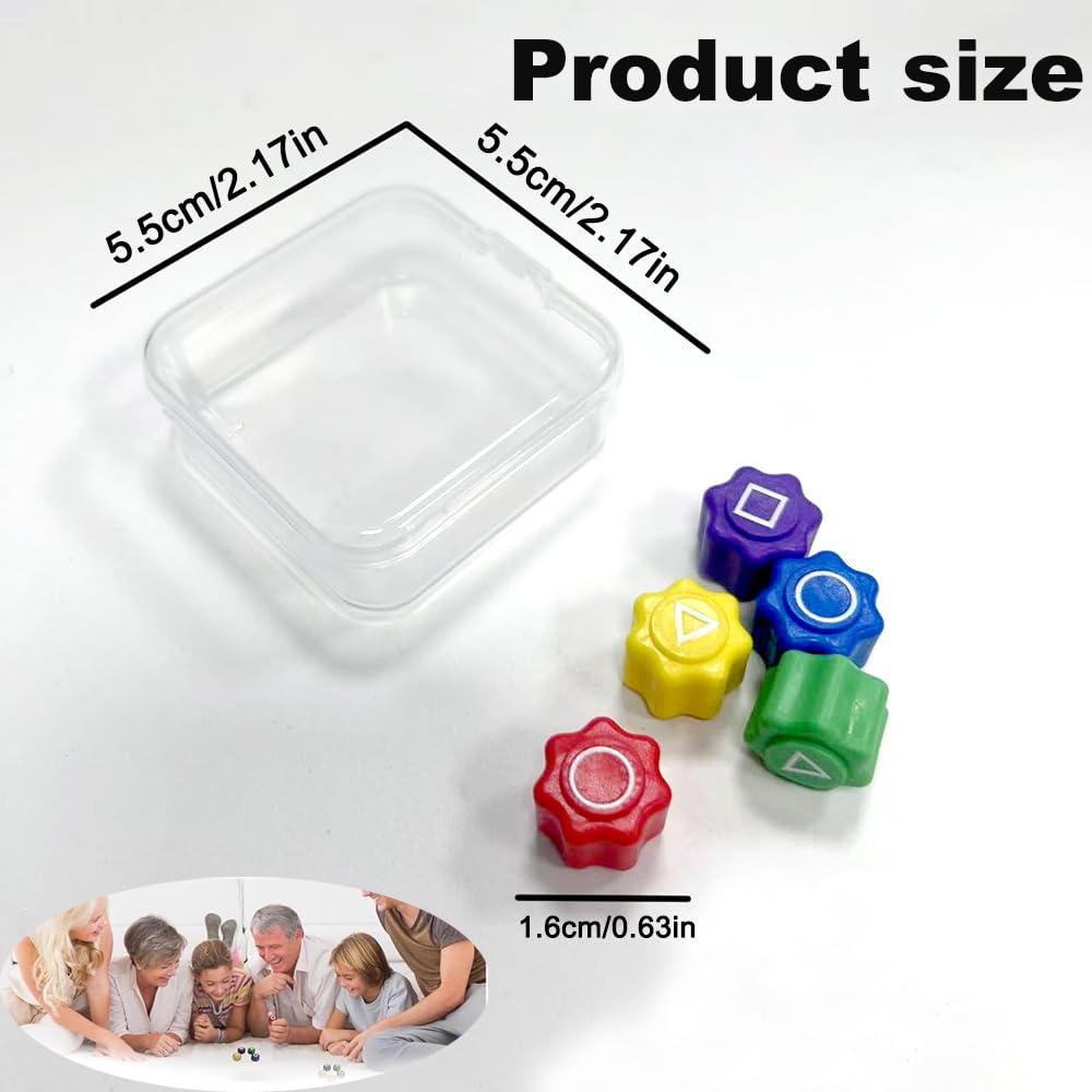 Juego Gonggi, Guijarros de Piedra para Coordinación (5Pcs + 1caja)