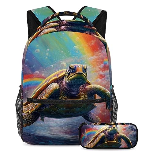 Sac à dos tortue de mer multicolore pour inspirer la créativité des élèves