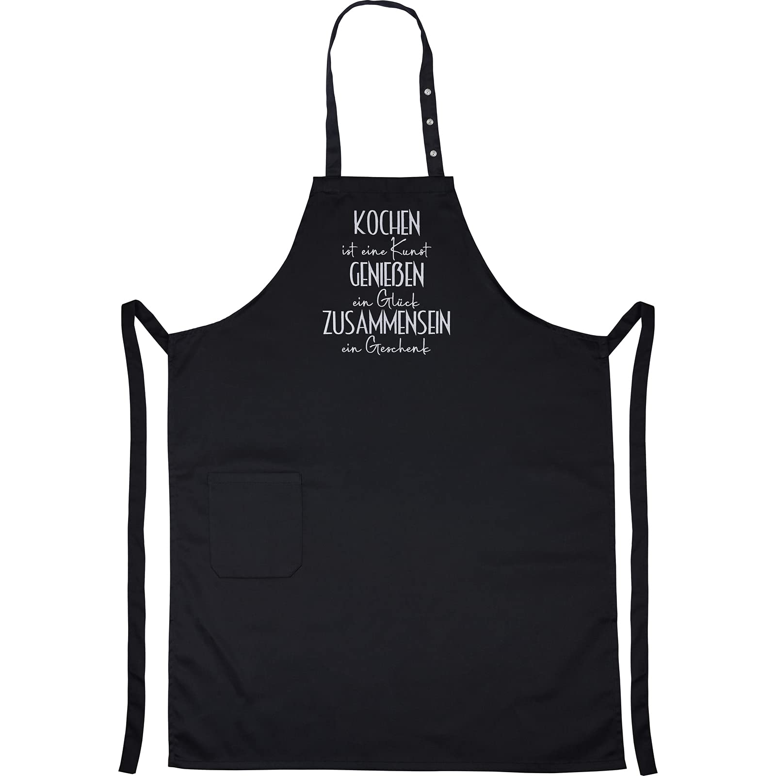 EXPRESS-STICKEREI Schürze kochen Mama/Oma - bestickte Kochschürze verstellbar mit Tasche mit tollem Design Backschürze für Frauen Schürze Damen Küchen-Schürze Muttertag Geschenk Mutter/Ehefrau