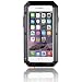 iPhone 6S Case,Gorilla Glass Luxury Aluminum Alloy Protective Metal Extreme Shockproof Military Bumper Heavy Duty Cover Shell Case Skin Protector for Apple iPhone 6 6S (Black)