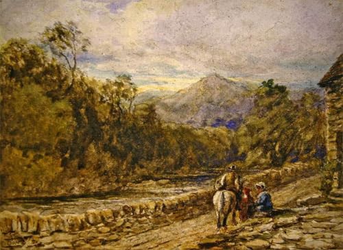 Pintura en lienzo David Cox de 60x90cm, decoración artística ideal para paredes de oficina