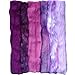 Magic Wool Fiber for Needle Felting Wool Fairies, Angels, Mermaids and Waldorf Dolls. Super soft Merino Roving, hand dyed BFL Luster Wool and sparkling Firestar. 4 Multi Fiber Samplers 1oz each