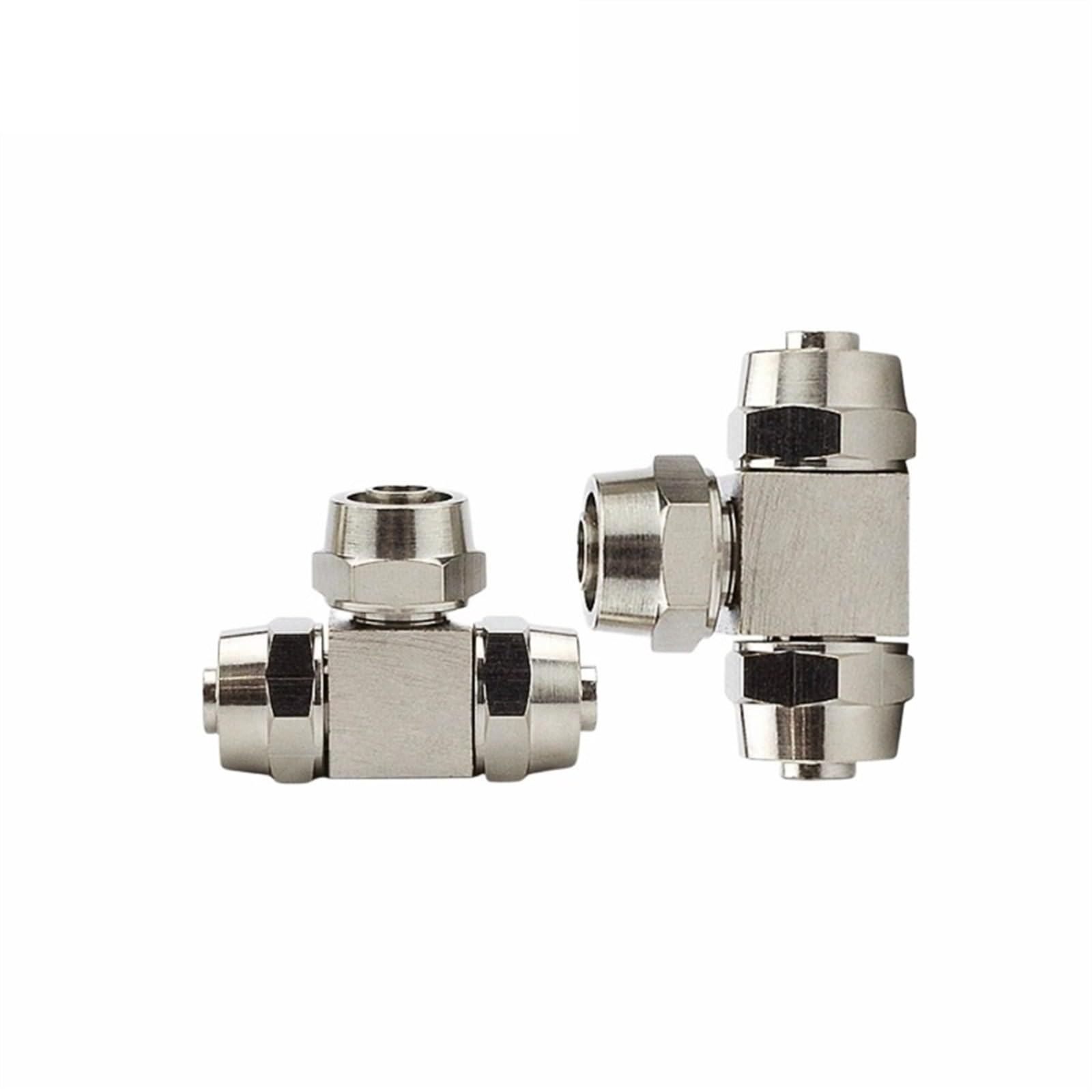 Raccordo rapido pneumatico in metallo PV PE PU OD 4 6 8 10 12 14 16 MM Connettore rapido aria for tubo flessibile Giunto rapido 10 pezzi(K-PV4)