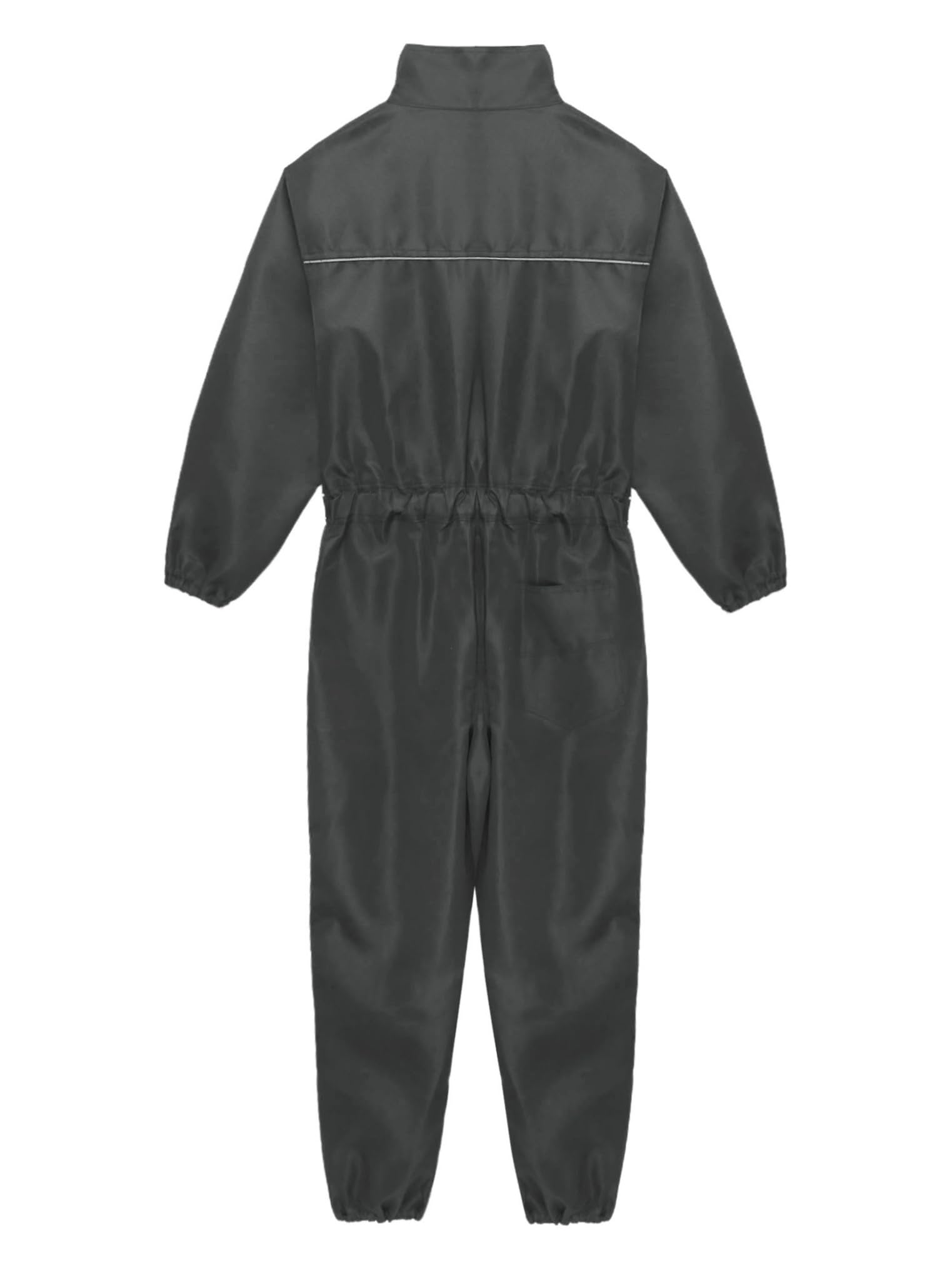 Freebily Herren Arbeitsoverall Rallye Overall Frontreißverschluss Mit Reflektierend-Streifen Und Muti-Taschen Handwerker Werkstatt Outfit