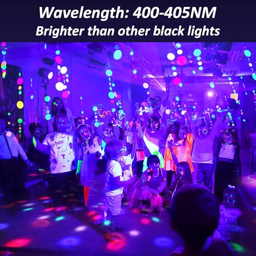 30W LED Schwarzlicht Strahler, NATPOW UV Schwarzlicht Fluter mit Stecker IP66 Wasserdicht Schwarzlichtlampe Fluoreszenz Blacklight Partylicht für Halloween Aquarium Bar Neonfarben Disco(1 pack)