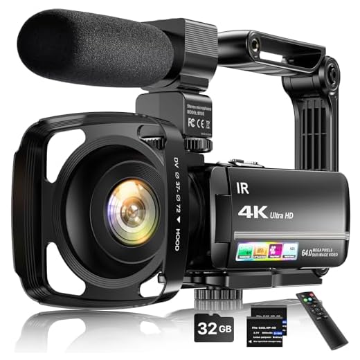 64MP 4K Video Camera Camcorder