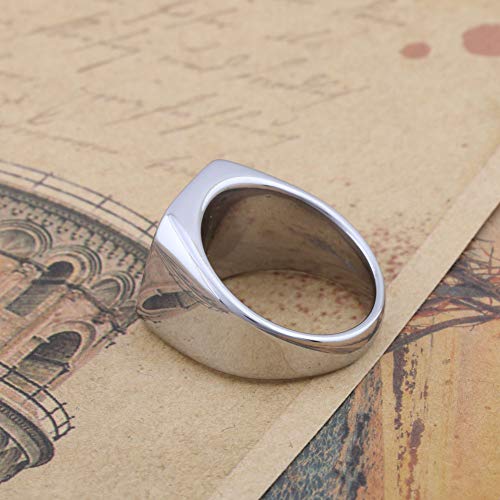 Dacai The Seals of the Seven Archangels Protection Amulet Seal Solomon Kabbalah Mens Womens Stainless Steel Polished Ring