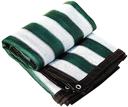 Malla De Sombreo con Bloqueo Solar del 90%, Color Verde Oscuro Y Blanco, Gruesa, para Balcón, Patio, Techo, Jardín, Flores, Red De Sombreo 214