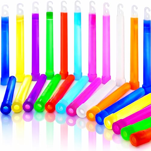 The Glowhouse Super barras luminosas Glow Sticks pacote de 25 para carnaval festa disfarces (mistos)