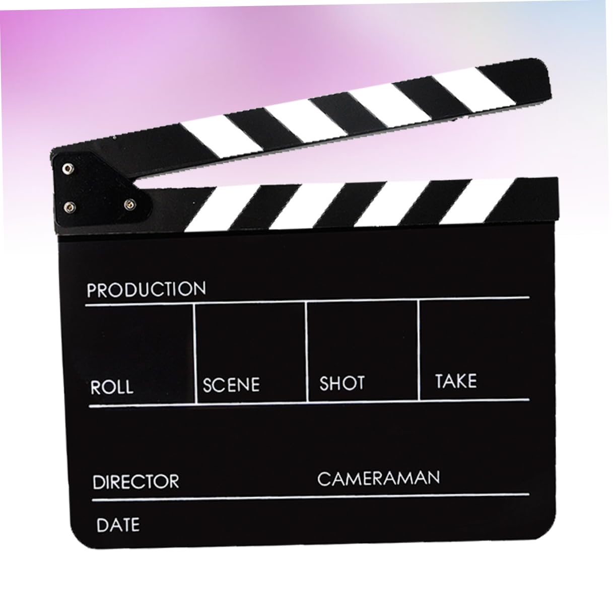 VILLCASE Clapperboard Acrylic Film Props Movie Clapperboard for Filmmaking Role Play