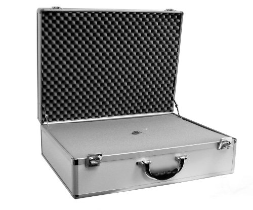 Cases By Source SV22166 Smooth Silver Aluminum Case with Foam, 22 x 16 x 6.25