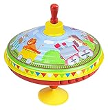 Der Blechkreisel mit dem liebevoll colorierten Eisenbahn Motiv bietet ein faszinierendes Farbspiel und wird Kinder ab 18 Monate begeistern