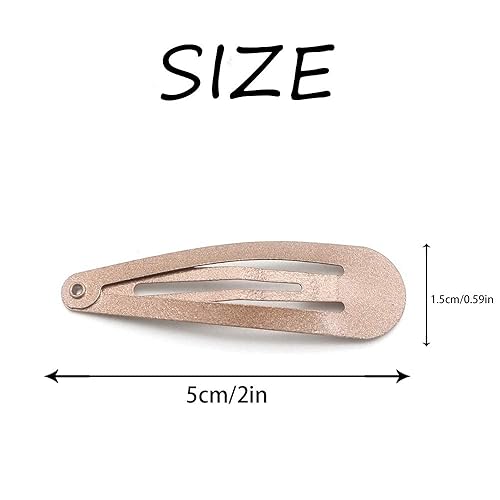 Miniatura 5 de Dofash - Pinzas para el cabello de 2.0 in / 2 pulgadas para peinar, seccionar, pasadores de pelo para mujeres, clips de metal para moño, 12