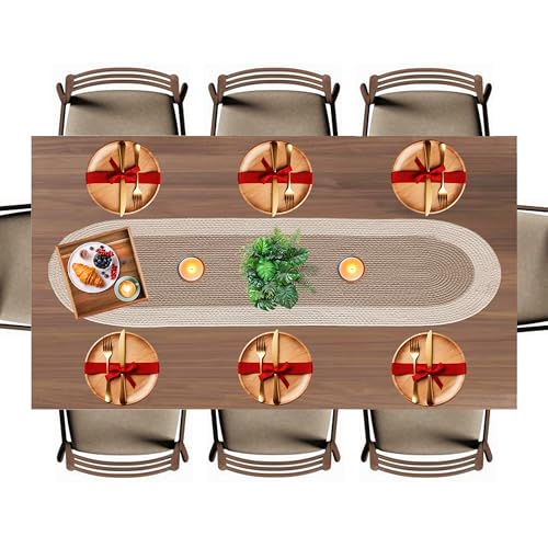 Image of Dining Table Runner for 6 Seater | Table Runners for Living Room | Cotton Runner for Centre Table | Side Table Cover | Runner for Dining | Home Center Table Runner (137 X 30 Centimeter)