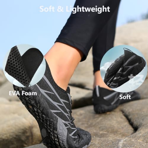 Image of Hike Barefoot Shoes Women Men Pro Water Footwear Wide Toe Box Non-Slip Unisex Athletic Outdoor Running Shoes