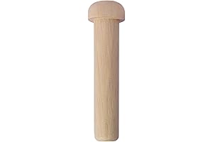 1-13/16-inch Wood Axle Pegs Craft Mini for Train Car Wheel Furniture