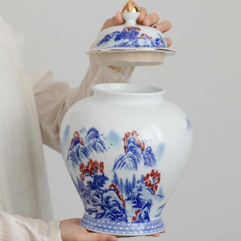 Zestawy Pojemników Na Herbatę Do Kuchni Pojemnik Na Herbatę Duża Ceramiczna Puszka Z Zamknięciem Pojemnik Na Żywność Do Gospodarstwa Domowego Pojemnik Na Herbatę Do Przec-One Color-L
