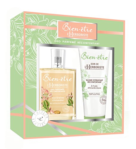 Bien etre Coffret L 'Herboriste en los semillas de almendros en flor, agua perfumada 75 ml con Bálsamo Hidratante 100 ml