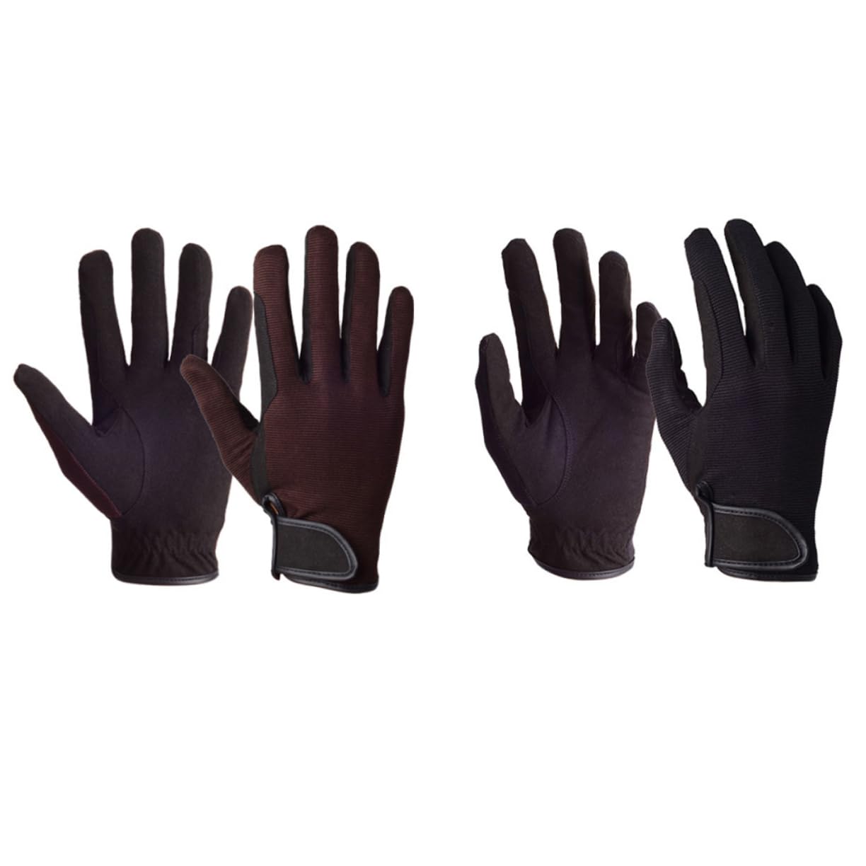 Toddmomy Guanti Da Cavallo Resistenti All'usura Guanti Caldi Uomini Guanti Da Equitazione Addestramento Equestre Guanti Per L'equitazione Black