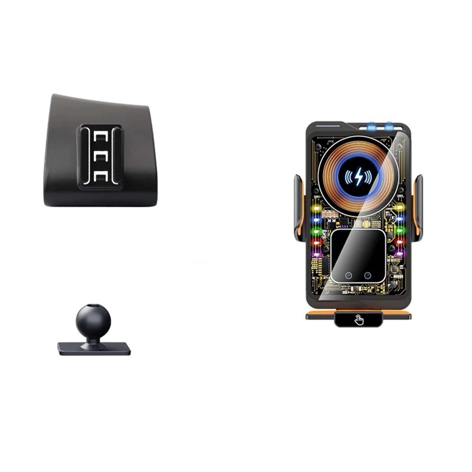 MOGFLMAN Car Phone Holder for Porsche Taycan 2019-2024, LHD Car Phone Holder